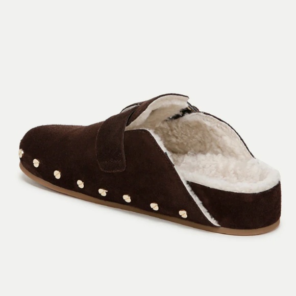 Veronica Beard Fern Shearling Clog Size 10 - Picture 3 of 10